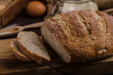 Homemade bread, product photo