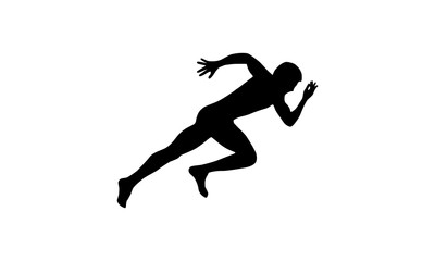 Fototapeta na wymiar Спортивный логотип, бег, легкая атлетика