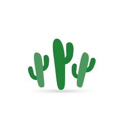 Cactus color flat icon