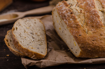 Homemade bread, product photo