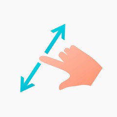 Screen swipe vector illustration