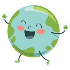 Fototapeta premium Vector Illustration Of Cartoon World