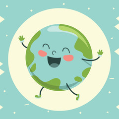 Vector Illustration Of Cartoon World