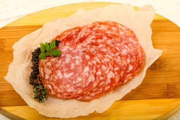 Sliced salami