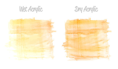 Vector red and gold paint smear stroke stain set. Abstract gold glittering textured art illustration. Gold Texture Paint Stain Illustration. Hand drawn brush strokes vector elements. Acrilyc strokes.