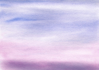 Watercolor blurred background in blue tones