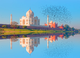 Taj Mahal at sunset - Agra, India