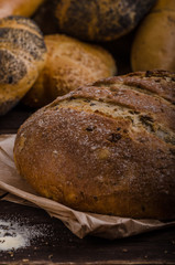 Homemade bread, product photo