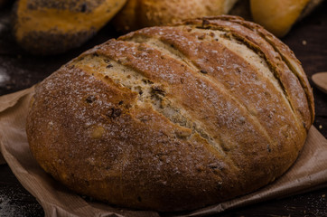 Homemade bread, product photo