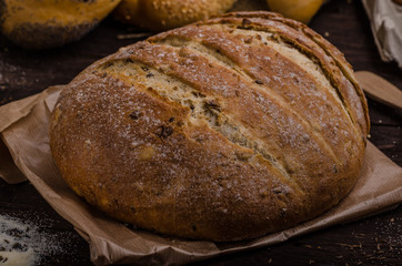 Homemade bread, product photo