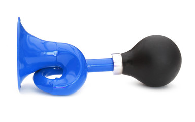 Trompette klaxon bleue / Blue air horn trumpet