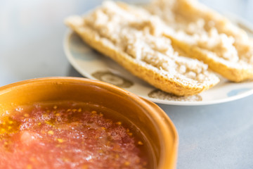 preparation of a healthy breakfast
