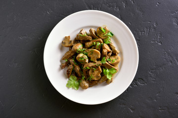 Beef stroganoff with mushrooms