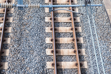 電車の線路と架線