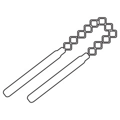 Chucks Black Stroke Linear Icon