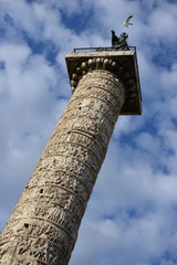 Column of Trajan. Rome Italy 15.06.2014.