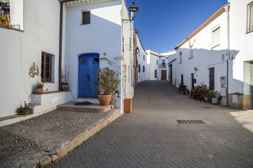  Village street view, Sant Pere de Ribes, province Barcelona, Catalonia. © joan_bautista