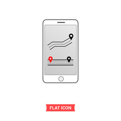 Map vector icon, Location symbol