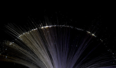 fiber optic showing data or internet communication concept