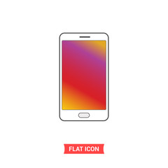 Smartphone vector icon, simple illustration for web or mobile app
