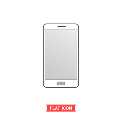 Smartphone vector icon, simple illustration for web or mobile app