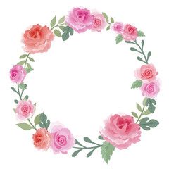 Wreath of roses.