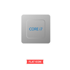 Processor vector icon