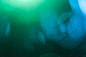 The concept of the bright colored spots.