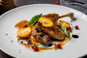 Duck leg confit