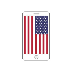 America flag vector icon