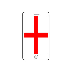 Obraz premium England flag vector icon