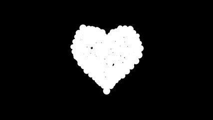 Alpha channel for the heart valentine 3d shape.