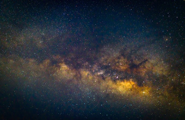 close up detail from the milky way with stars field