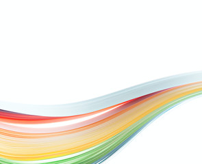 Abstract color isolated waves background