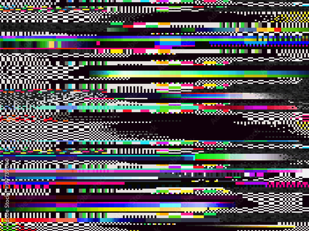 Poster glitch computer screen fail data error texture 2