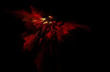 fractal illustration of combustion