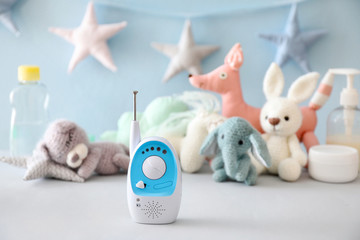 Baby monitor on table