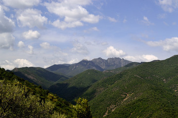 Fototapeta na wymiar Panorama di Monte Lattias, Uta