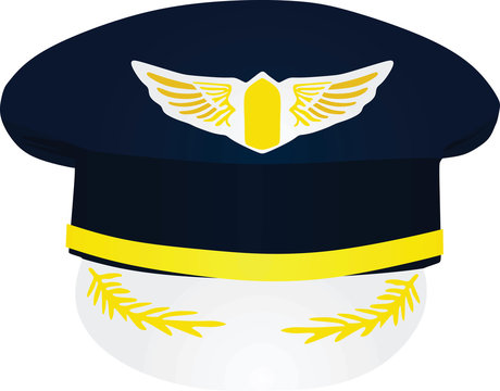 Pilot's hat. vector illustration