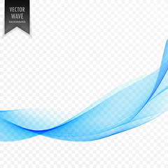 Obraz premium modern blue wavy shape element design