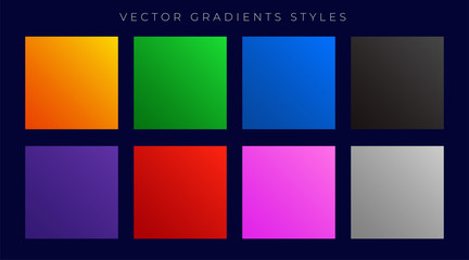 modern bright colorful gradients set