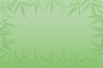 Naklejka premium Green bamboo background. Vector illustration