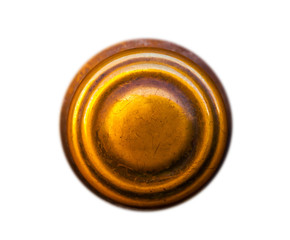 isolated round door handle with decorative elements, door decoration