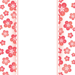 Vector illustration of sakura blossom background, cherry blossom vector.