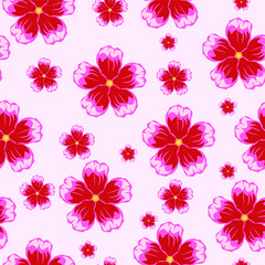 beautiful flowers seamless pattern