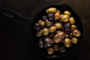 Roasted baby potatoes