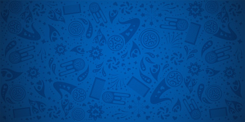 Blue background pattern template.  vector illustration