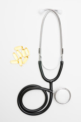 Medical concept: Stethoscope background