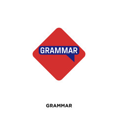 grammar icon isolated on white background for your web, mobile and app design