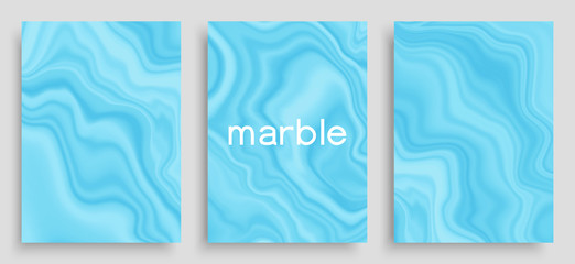 Marble texture background set. Colorful trendy artistic backgrounds.